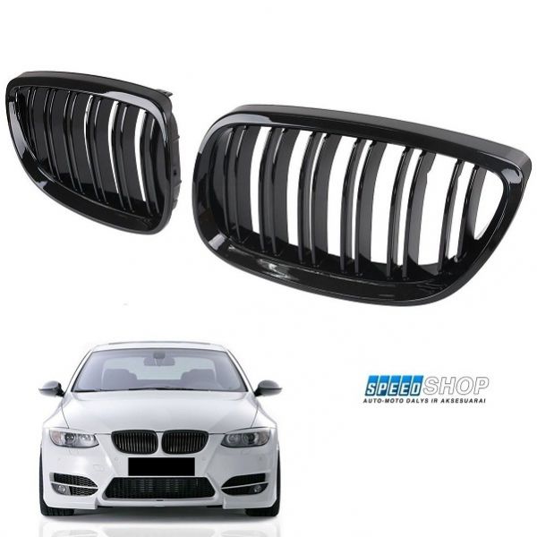BMW 3 (E92-E93) LCI juodos blizgios grotelės